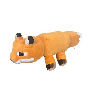 Minecraft Plush Fox 12" Long Orange White Jay Franco 2021 Stuffed Animal